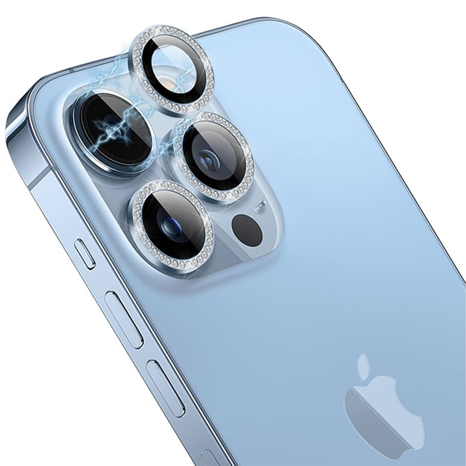 محافظ لنز دوربین گرین مدل Diamond مناسب برای گوشی موبایل اپل iphone 14 Pro Max / 14 Pro
