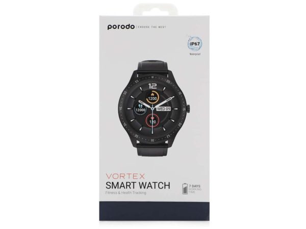 ساعت هوشمند پرودو Porodo Vortex Smart Watch PD-VORTEX-BK