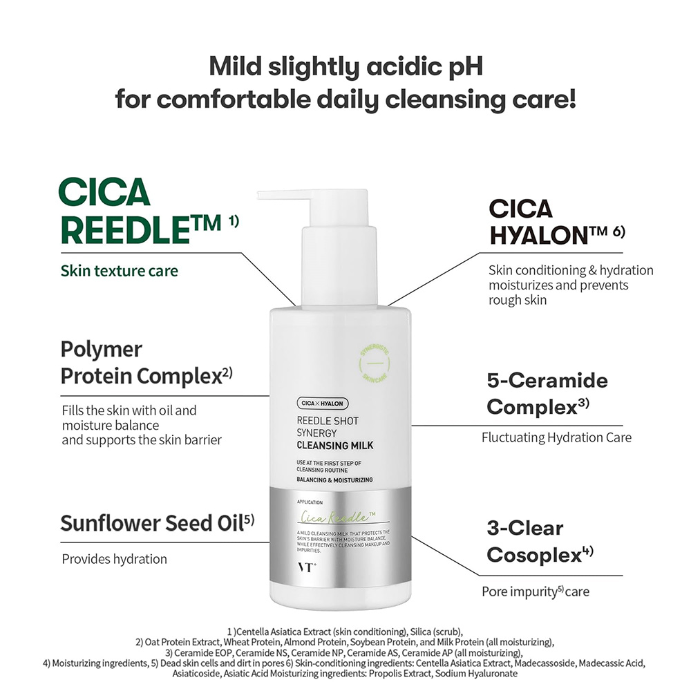 شیر پاک کن ریدل شات وی تی کازمتیک Vt Cosmetics مرطوب کننده و متعادل کننده